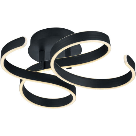 Plafón Francis Vortici Antracita Led 40w Regulable Trio Lighting
