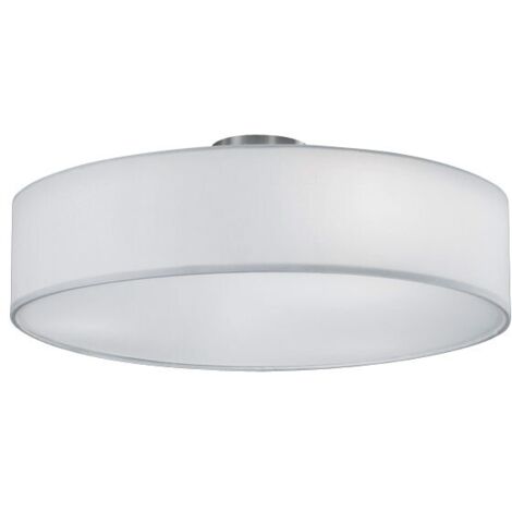 Plafón Hotel 3xE27 Pantalla Blanca Ø50 cm Trio Lighting