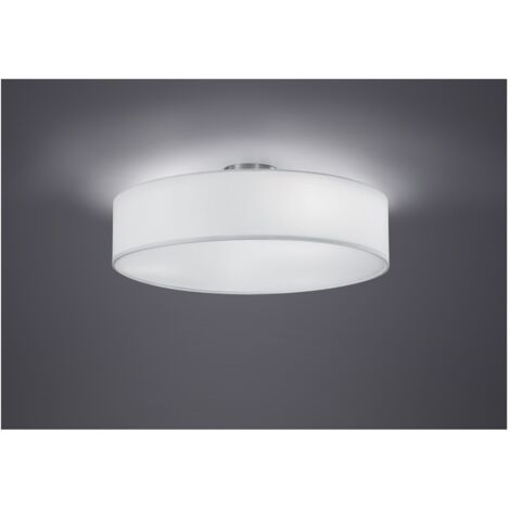 Plafón Hotel 3xE27 Pantalla Blanca Ø50 cm Trio Lighting