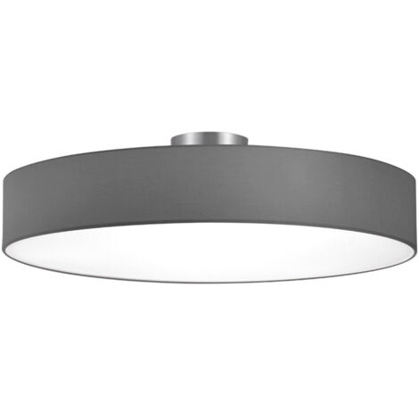 Plafón Hotel 5 Luces Pantalla Gris Ø65 cm Trio Lighting