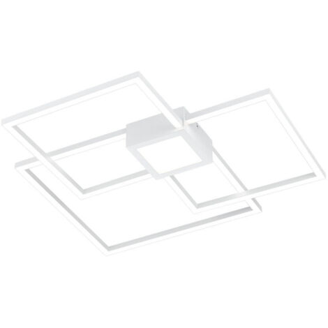 Plafón Hydra Diseño Cuadrado Blanco Led 4000k Trio Iluminación
