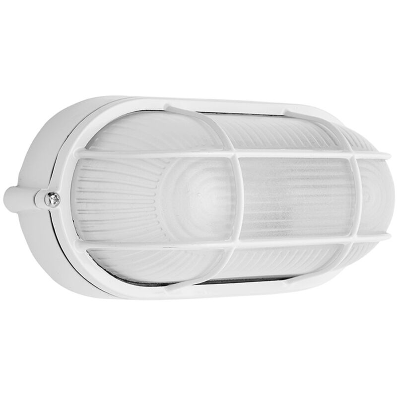 Plafón Industrial Oval Blanco IP44