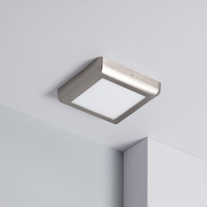

Plafón LED 12W Cuadrado de Metal 180x180 mm Design Silver Blanco Frío 6000K - 6500K - Blanco Frío 6000K - 6500K