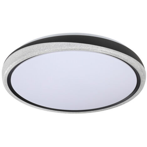 Plafón LED 144W 11520lm 3000-6000K 50cm Negro regulable Serie Charro