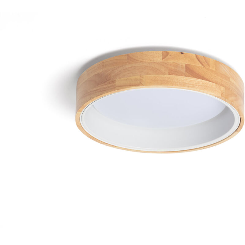 

Plafón LED 15W Circular de Madera CCT Seleccionable Dari Blanco - Blanco - Iluzzia