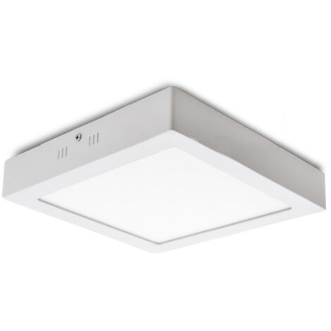Plafón LED Cuadrado Superficie 225Mm 18W 932Lm 30.000H