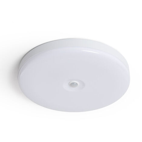 Plafón LED 18W Circular Ø290 mm con Sensor de Movimiento PIR Blanco