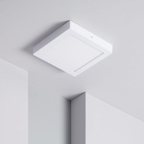 Plafón LED 18W Cuadrado 225x225 mm 6000K Blanco Frío