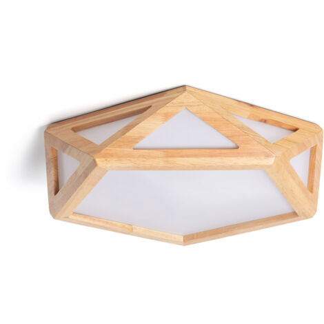 Plafón LED 20W Madera Blanco Seleccionable Altigen Madera