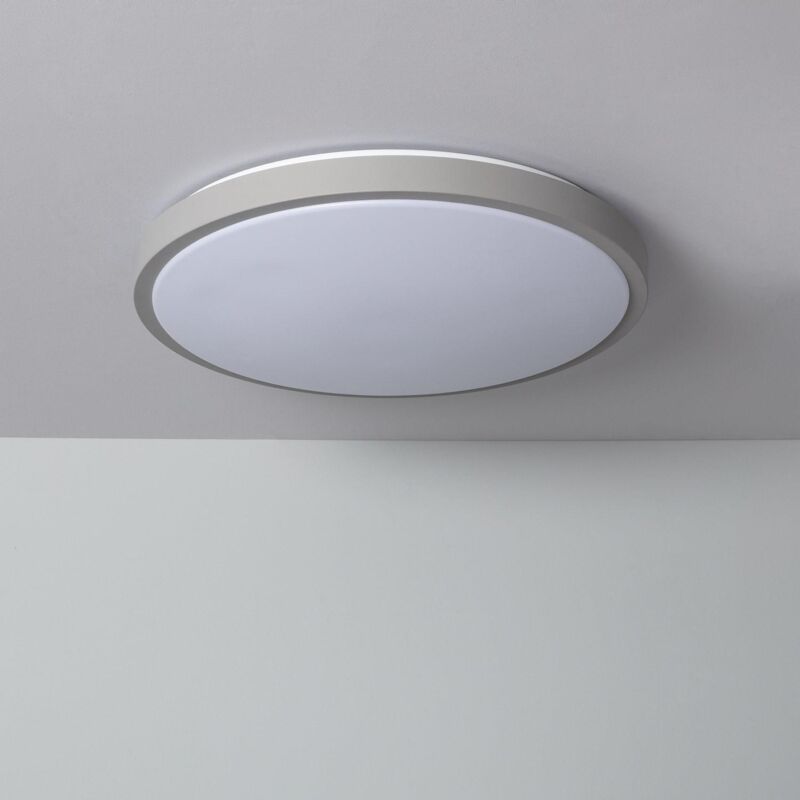 

Plafón LED 24W Circular de Metal CCT Seleccionable Bari Gris - Gris