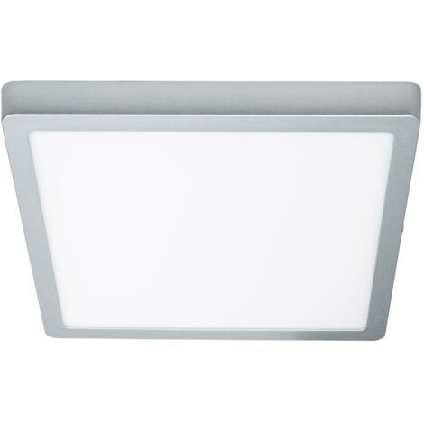Plafón LED 24W Cuadrado Aluminio 280x280 mm Slim CCT Seleccionable Galán SwitchDimm Plateado