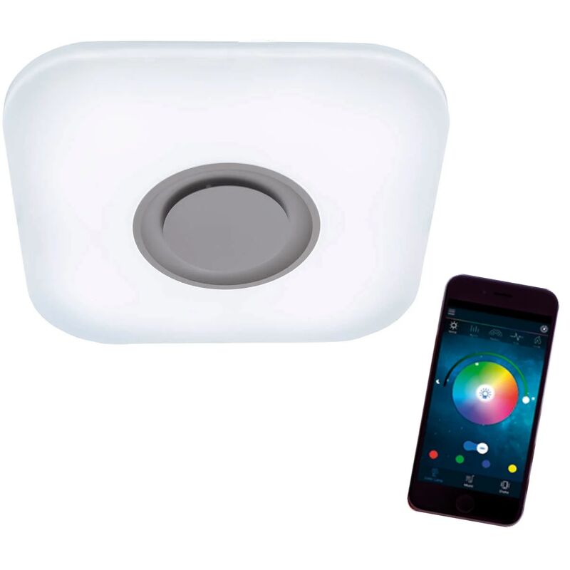 

Lúzete - Plafón Led 24W Musical Cuadrado