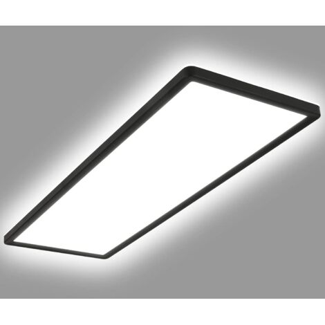 Plafón LED 24W Rectangular SwitchCCT Seleccionable 580x200 mm Doble Cara Negro Seleccionable (Cálido-Neutro-Frío)