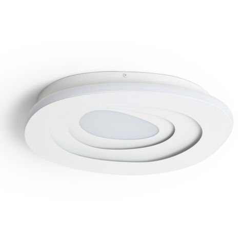 Plafón LED 28W Metal CCT Seleccionable Zarek Ø400 mm Blanco