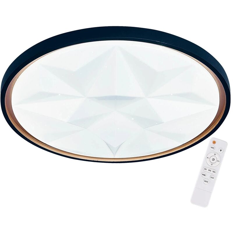 

PLAFÓN LED 38W REGULABLE NEGRO ORO PRISMA TELLUS - Lúzete