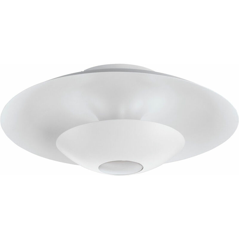 

Plafón LED 48 cm Plafón cocina Plafón LED blanco cálido redondo, acero plástico blanco, 1x 4W 320lm 3000K, FxAl 48x17 cm