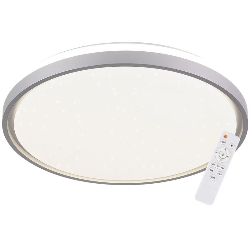

Lúzete - Plafón Led 58W Regulable Blanco Plata Circular Tellus