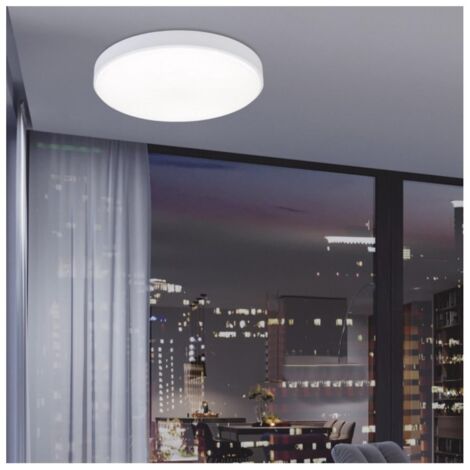 Plafon led a techo Bertie acabado blanco 6cm(alto) 40cm(ancho) 40cm(fondo