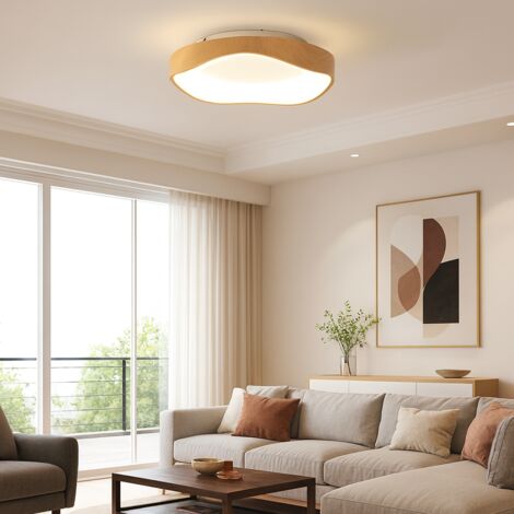 Plafón LED ARINA efecto madera 36W Ø40cm CCT