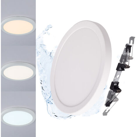 Plafón LED blanco Ø225mm 18W IP44 CCT ajustable