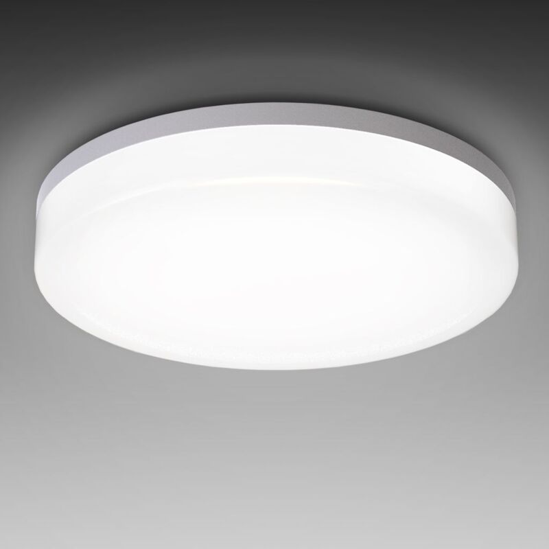 

Plafón LED blanco I Panel LED de 18W Lámpara de techo moderna para baño LED Ø280mm IP54 I Plafón I Blanco neutra 4000K I 2400LM