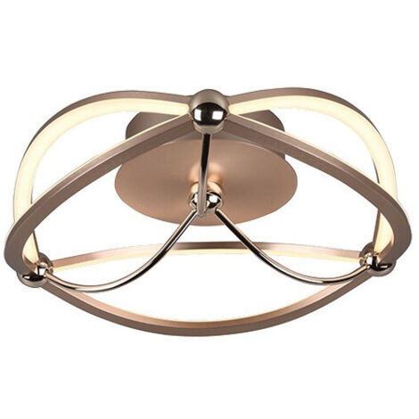 Plafón Led Charivari Bow Latón Ø41 cm Trio Lighting