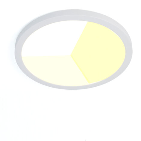 Plafón LED circular Ø300mm 24W IP44 blanco CCT