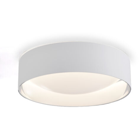 Plafón LED circular Ø40cm 30W textil blanco CCT