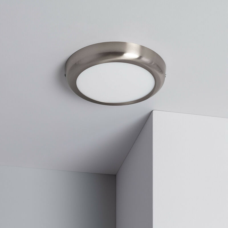 

Efectoled - Plafón LED 18W Circular de Metal Ø225 mm Design Silver Blanco Cálido 2800K - 3200K - Blanco Cálido 2800K - 3200K