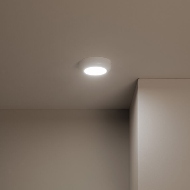 

Plafón LED 6W Circular de Metal Ø125 mm Design White Blanco Cálido 2800K - 3200K . - Blanco Cálido 2800K - 3200K