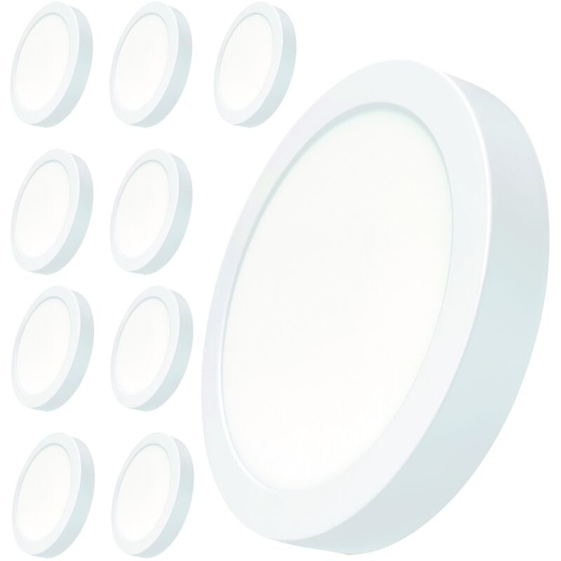

Led Atomant Sl - Plafón LED Circular Superficie 20W 1800LM 220mm | Blanco Cálido 3000K - Pack 10 Uds. - Blanco Cálido 3000K