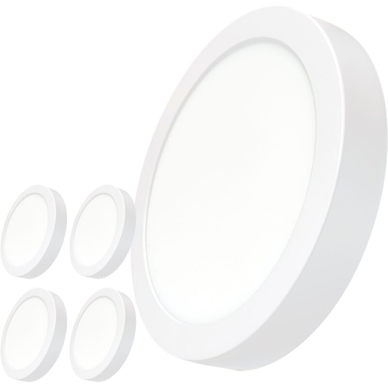 

Led Atomant Sl - Plafón LED Circular Superficie 20W 1800LM 220mm | Blanco Cálido 3000K - Pack 5 Uds. - Blanco Cálido 3000K