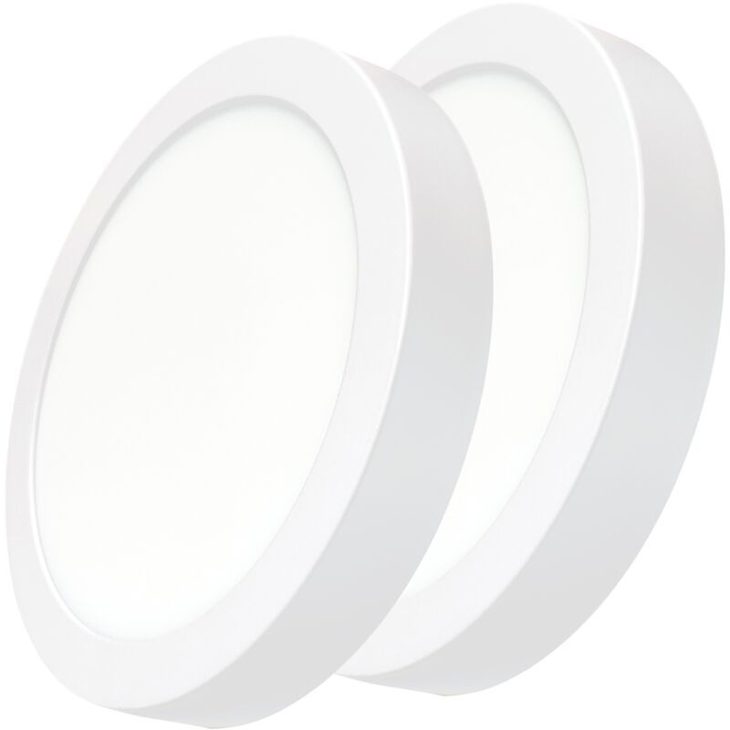 

Led Atomant Sl - Plafón LED circular superficie 24W 2200LM 300mm | Blanco Cálido 3000K - Pack 2 Uds. - Blanco Cálido 3000K