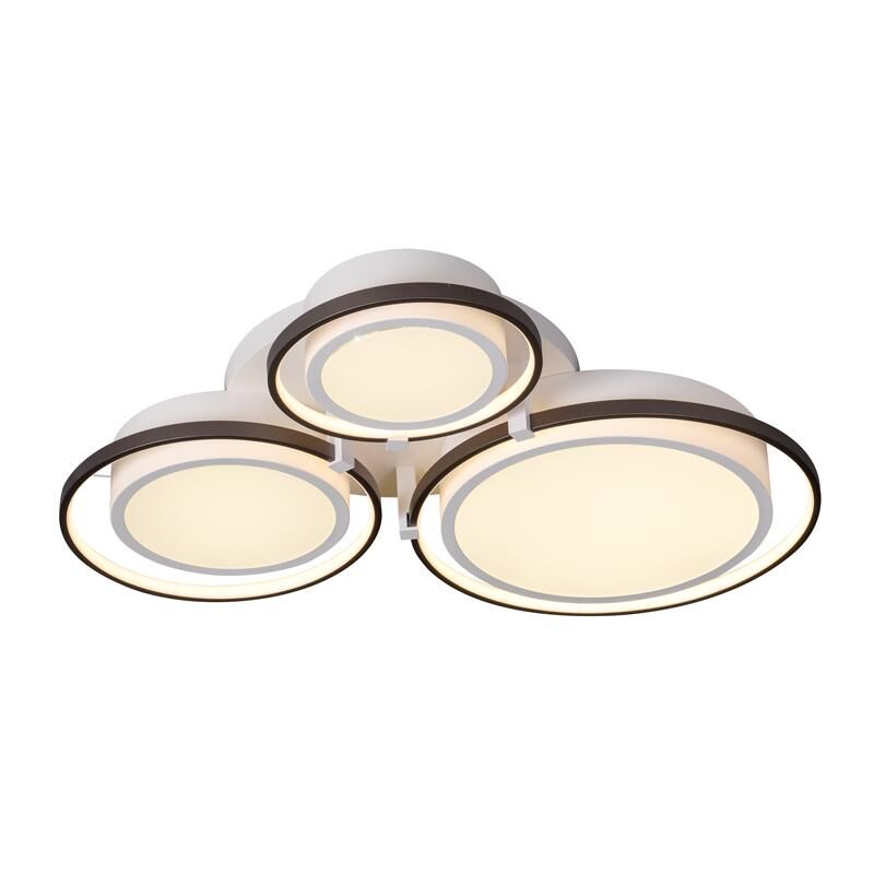 

Plafón LED Circular Tres Decorativo de Techo 113W CCT + Mando 3000+4000+6000 | IluminaShop