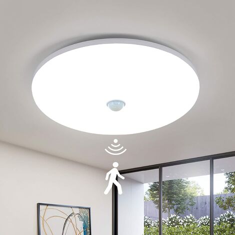 Plafón LED 18W Circular Ø290 mm No Flicker con Sensor de Movimiento PIR y  Crepuscular - efectoLED