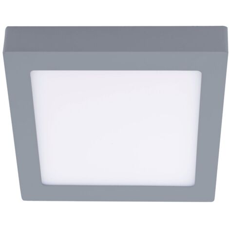 Plafón LED cuadrado "Novo Plus" de instalación en superficie (20W 3CCT) – Gris