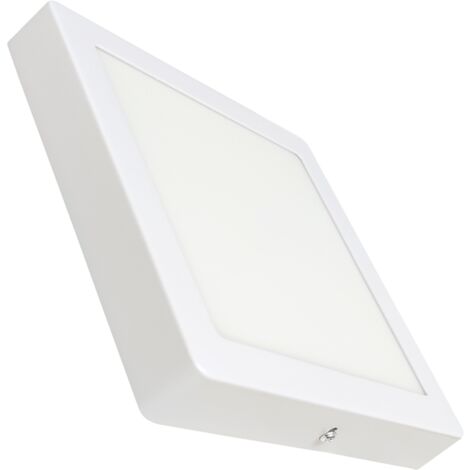 Plafón LED Cuadrado Superficie 20W 1800LM 220mm