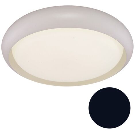 Plafón LED Deco Luz Cálida (40W) Negro
