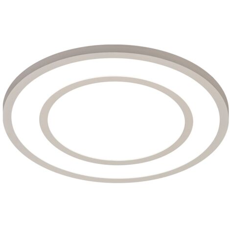 Plafón LED "Doron" redondo (20W+24W 3000K 2100lm) IP20 Ø32,7cm fabricado en aluminio y acrílico color blanco