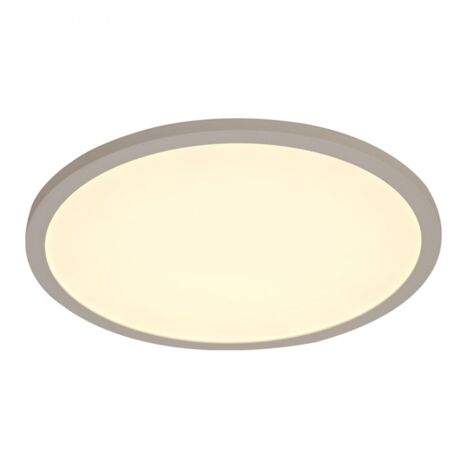 Plafón LED "Doron" redondo (50W 3000K 2500lm) IP20 Ø50cm fabricado en aluminio y acrílico color blanco