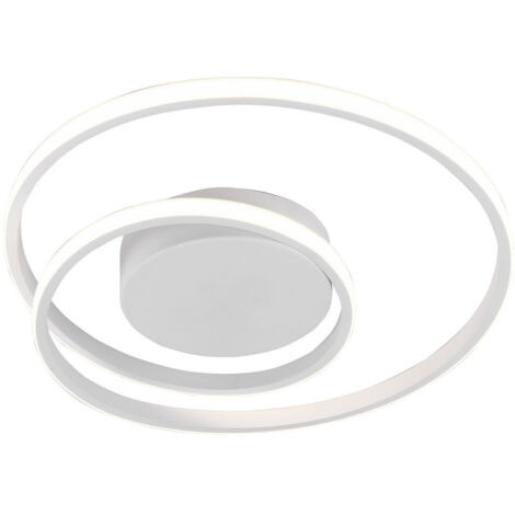 Plafón Led Espiral Blanco Zibal 22w Regulable Ø39 cm Trio Lighting