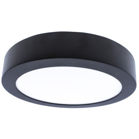 Plafón LED Gelys IP54 18W 4000K redondo antracita