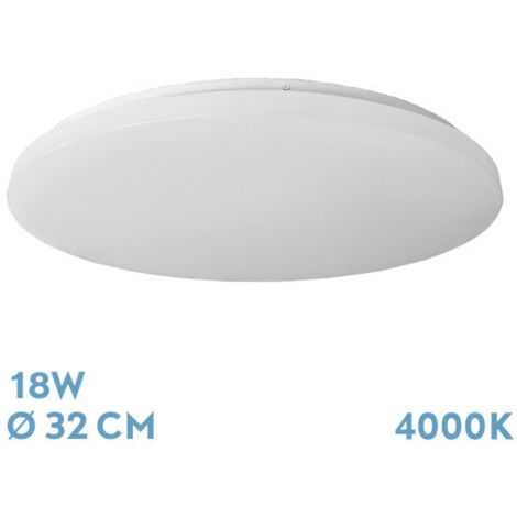 Plafon Led Luz Neutra Modelo Tadeo Blanco 18w