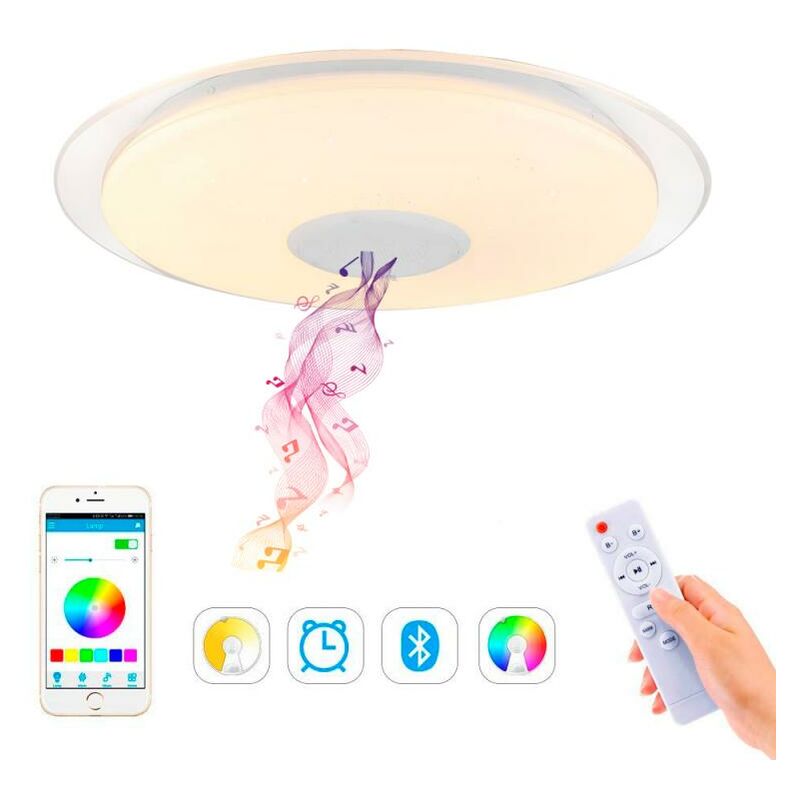

Plafón LED Magic con Altavoz RGB 30W + App RGB+3000+4000+6000 - Iluminashop