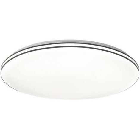 Plafón led modelo Indra acabado negro, 6cm(alto) 40cm(ancho) 40cm(fondo) .