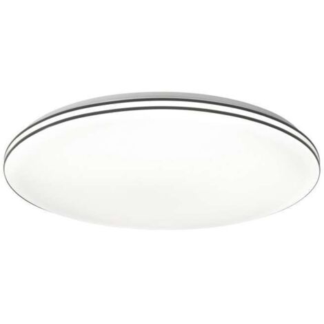 Plafón led modelo Indra acabado negro, 6cm(alto) 50cm(ancho) 50cm(fondo) .