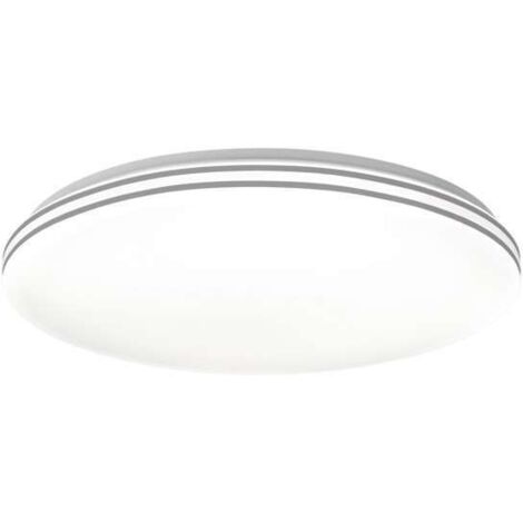 Plafón led modelo Indra acabado plata, 6cm(alto) 40cm(ancho) 40cm(fondo) .