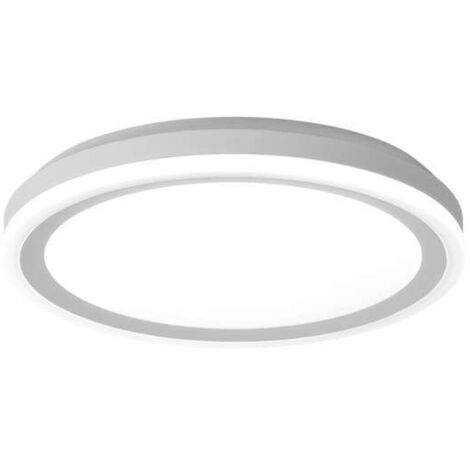 Plafón led modelo Kai acabado blanco, 8cm(alto) 40cm(ancho) 40cm(fondo) .