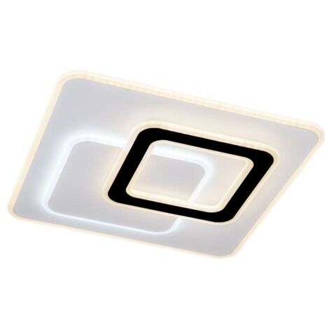 Plafón led modelo Loria acabado blanco, 6cm(alto) 46cm(ancho) 46cm(fondo) .