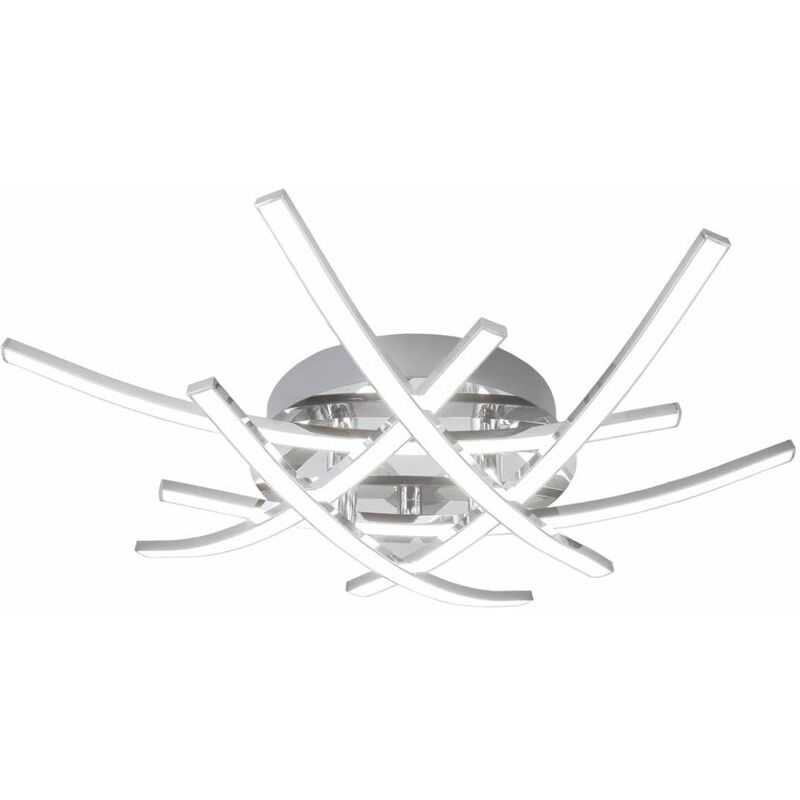 

Plafón led modelo Uber acabado cromo 10 cm(alto)50 cm(ancho)50 cm(largo)